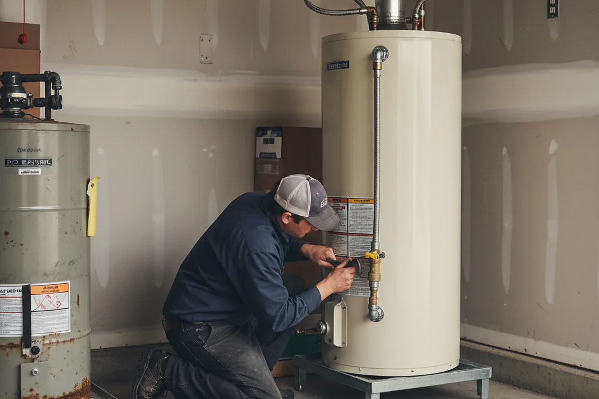 Water heater and shutoff valve replacement in Avondale