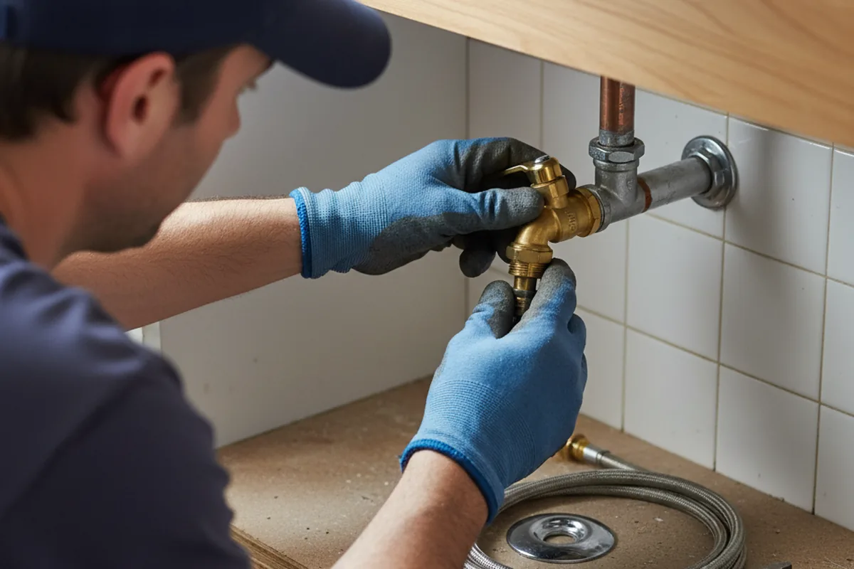 Shutoff valve and fitting work during Faucet and Fixture Repair in Avondale
